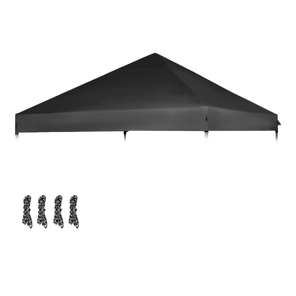 10x10 Canopy Replacement Top Straight Leg Pop Up Tent Cover Waterproof Khaki